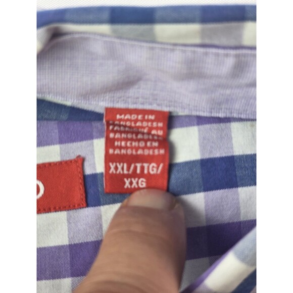 IZOD Men's XXL‎ Plaid Multicolored Button Up Shirt - Picture 5 of 8